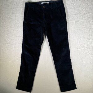 Zara Man Mens Blue/Navy Corduroy Pants Tapered Straight Leg Size 29